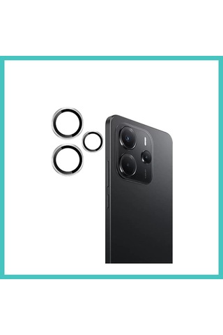 Ny Joy Joko Redmi Note 14 4g Uyumlu Pvd Metal Kamera Lens - Gümüş Nyjoybz