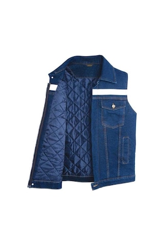 Kot İş Yeleği Kapitoneli Myform 9129 Sona Denim 12 Ons Renk Mavi