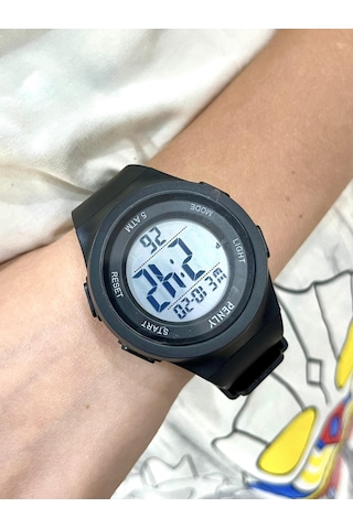 Penly Su Geçirmez Dijital Çocuk Kol Saati 348 Model Siyah +4 Renk Kronometre-alarmlı 5atm