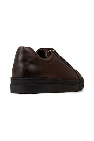 Deery Erkek Kahverengi Hakiki Deri Sneaker Ayakkabı - 02018mkhvc02 Kahverengi