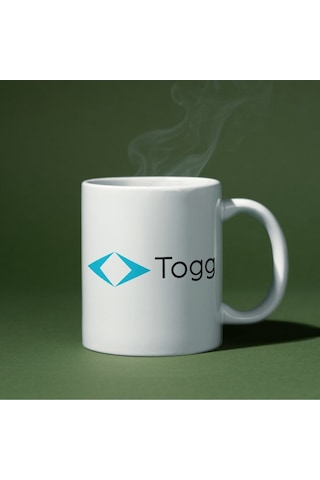 Applucky Togg Baskı Kupa Bardak Beyaz