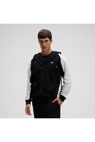 Ellesse Em560-bk Fermuarlı Kapüşonlu Erkek Sweatshirt - Siyah Siyah