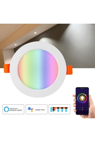 Sones Rgb Karartma Wıfı Akıllı Sıva Altı Vurgu Spot Işığı