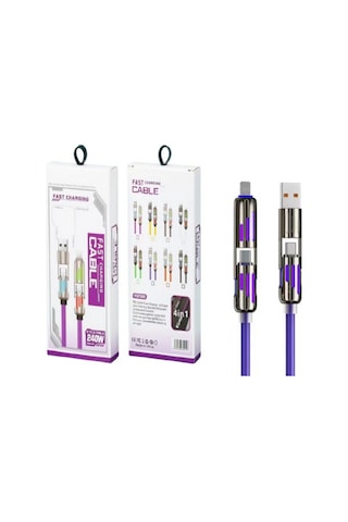 Platoon Pl-8933 240w 2in1 Type-c To Type-c / Apple Uyumlu iOS / Usb Hızlı Şarj Ve Data Kablosu