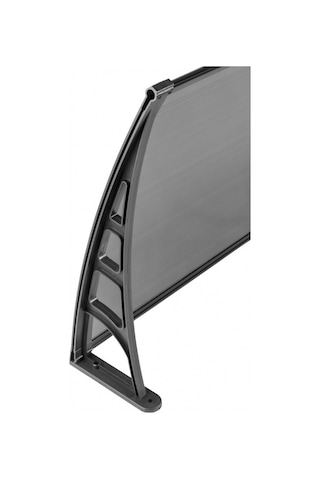 Lotus Kapı Pencere Üstü Pratik Sundurma 70x240 - Siyah Siyah