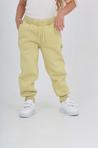 Toontoy Kız Çocuk Kabaran Yıldız Baskılı Eşofman Alt Açık Yeşil