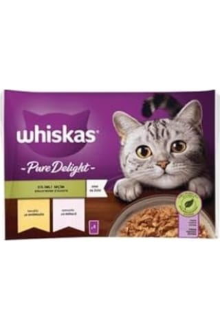 Pouch Pure Delight Jöle İçinde Tavuklu Ve Somonlu Yetişkin Kedi Konservesi 4x85 Gr