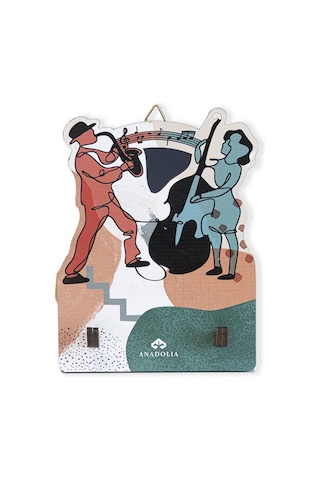 Anadoliamağazacılık Müzisyen Çift Dekoratif Askılık Diğer