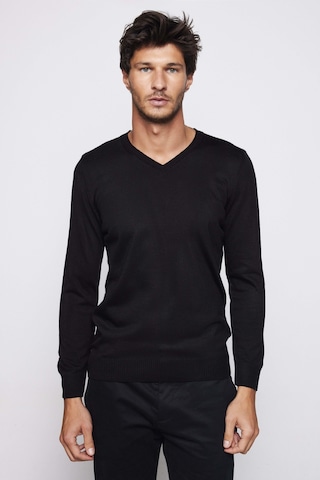 Tudors Slim Fit Dar Kesim V Yaka Tüylenmeyen Yumuşak Doku Beyaz Erkek Kazak-28766-beyaz Beyaz