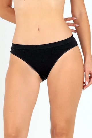 Doremi Seamless Normal Bel Kadın Slip Siyah