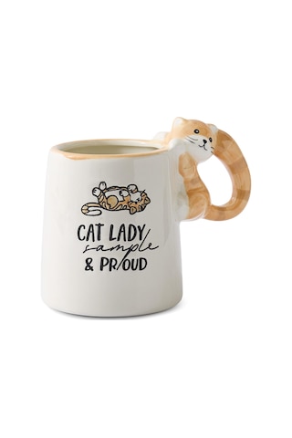 Aryıldz Tails Lady Kedi Figürlü Kupa 545ml 278383 Beyaz - Sarı