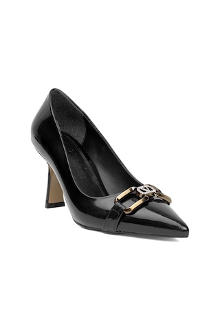 Miss Park Moda Pm537 K209-1 Kadın Klasik Topuklu Ayakkabı Siyah Siyah