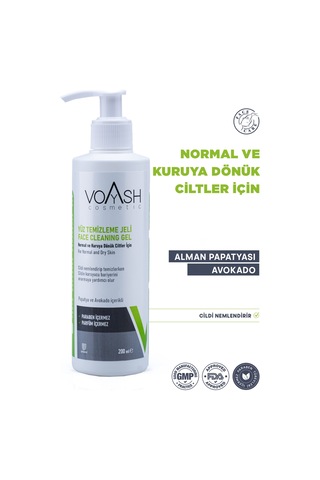 Voyash Cosmetic Normal ve Kuruya Dönük Ciltler İçin Yüz Temizleme Jeli 200 ML