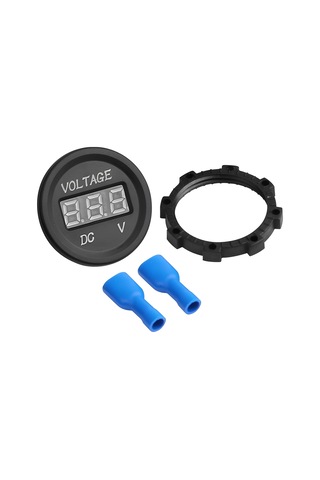 Speeduf Dc7v-30v Led Panel Mini Dijital Voltmetre - Turuncu
