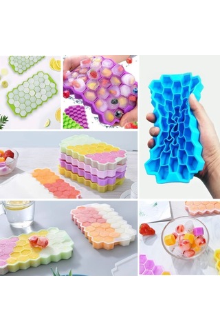 Büro Ev Ofis Buzdolabı İçin 37 Bölmeli Kalıp Petek Stil Buz Yapıcı Buzluk Slikon Buz Kalıbı Diğer