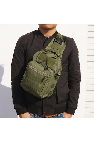 Agoodshop Çok Fonksiyonlu Erkek Sırt Çantası - Omuz Çantası Ve Göğüs Paketi - Yürüyüş Ve Seyahat İçin Uygun Lacivert