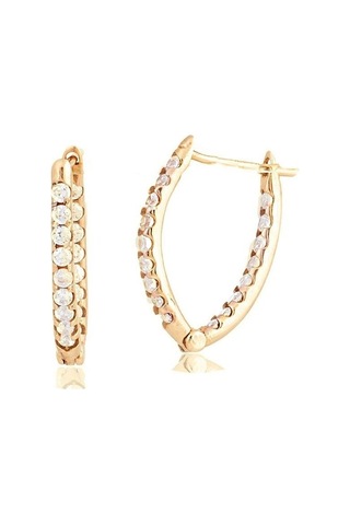 Masaliko Moloi Gümüş Küpe - 925 Ayar Gümüş, Günlük Kullanılabilir Altın