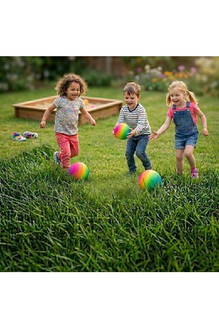 3'lü Set Fosforlu Mini Plastik Futbol Topu - Çocuklar İçin Mini Plastik Futbol Topu- İç Mekan Ve Dış Mekanda Oynanabilir- Spor -evde Spor - Egzersiz - Çocuk - Eğlence- Spor - Çok Renkli