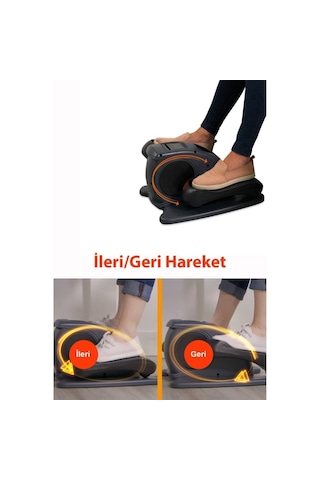 Vibrolegs Eliptik Kondisyon Bisikleti - Egzersiz Aleti - Esnek Ta Siyah