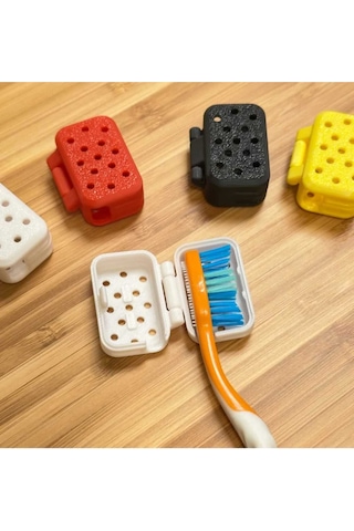 4 Adet Diş Fırçası Seyahat & Koruma Başlığı Tekli Paket Çok Renki