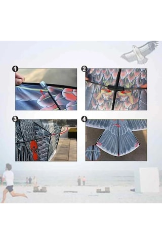 Fiberglass 3d Kartal Eagle Kuş Desenli Uçurtma Oyuncak Geliştirme Parti Eğlenceli Çocuk Oyuncakları