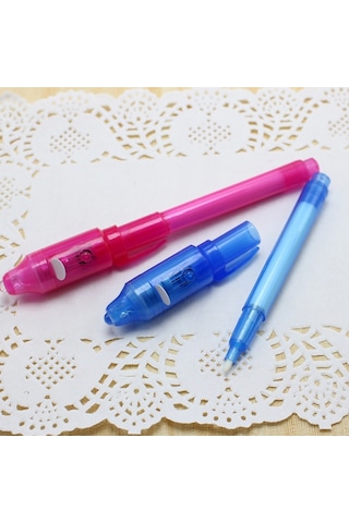 10 Pcs Yaratıcı Sihirli Uv Işık Görünmez Mürekkep Kalem İşaretleyici Kalem Mor Diğer