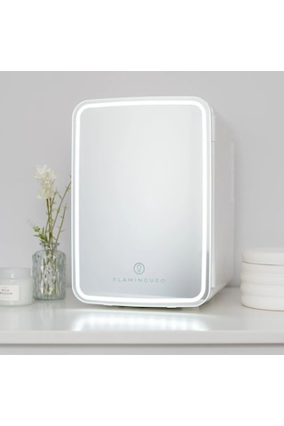Flamingueo Grimmy Taşınabilir Aynalı Ve Ledli Kozmetik Dolabı 10l