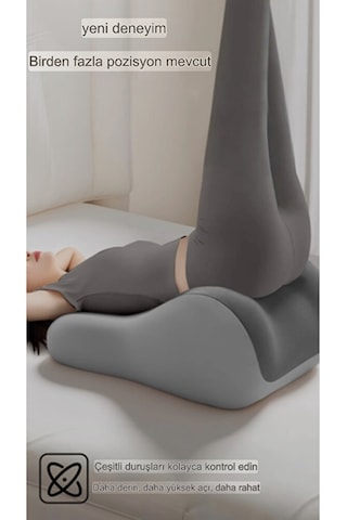Vıscora Üçgen Pozisyon Yastığı İlişki Ve Dinlenme Pozisyon Desteği 3d Ergonomik Visco 23x50x40 Gri