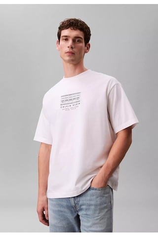 Calvin Klein Erkek Tişört-lv04rf823g Beyaz