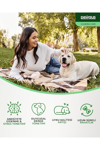 Pawgus Veteriner Serisi Köpekler Için Duygu Durum Dengeleyici Stres Yönetimi Sakinleştirici Takviye 30 x 2 G