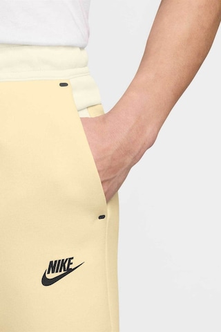 Nike Tech Fleece Slim Fit Men S Track Jogger Pants Erkek Dar Kesim Eşofman Altı Krem Mavi