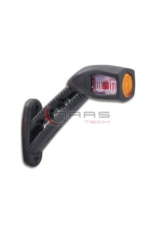 12v-24v Krone Dorse Dış İşaret Boynuz Takoz Lambası Uzun Eğri Ledli Sarı-kırmızı-beyaz