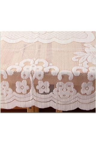 Polyester Makine Yıkanabilir Masa Korku Çiçek Dantel Kare Masa Decloth 80x80cm Çok Renkli