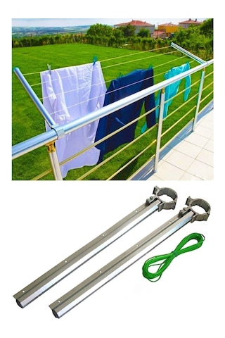 Made Balkon Korkuluğu Krom Çamaşırlık