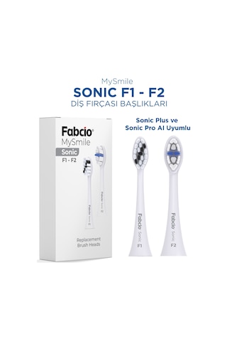 Fabcio Mysmile Sonic Plus/pro Aı Şarjlı Diş Fırçası Başlıkları F1-f2