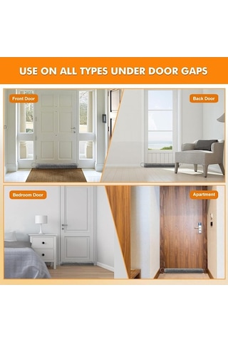 Pazly Evcil Hayvan Güvenli Kapı Altı İzolasyon Bariyeri - Rüzgar Ve Ses Kesici, Enerji Tasarrufu Sağlar