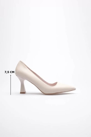 Trendella Bej Topuklu Kadın Stiletto Tr20ms02c Siyah
