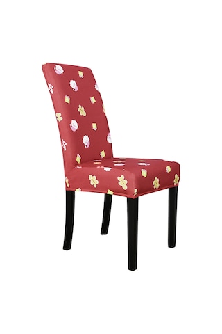 Skycity Yıkanabilir Poliester Tam Kaplama Yemek Odası Sandalye Kılıfı - Model 3 Noel Dekorasyonu Diğer
