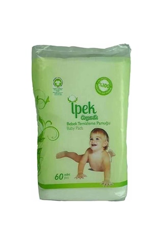 İpek Organik Bebek Temizleme Pamuğu 60 x 16 Paket