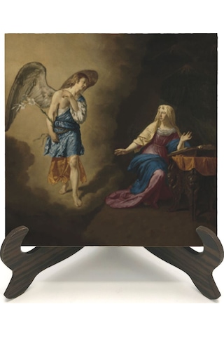 Meryem E Müjde Adriaen Van De Velde, 1667 Baskılı Mdf Masaüstlük 10x10