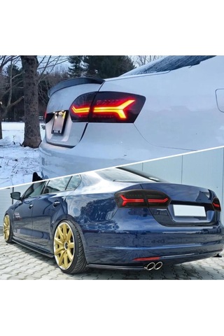 Vw Jetta Mk6 İle Uyumlu Audı Dızayn Stop Füme 2011-2014