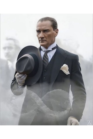 Renkli Atatürk Tablo Canvas Duvar Dekarasyon Kanvas Duvar Süsü Ölçü Seçmeyi Unutmayınız: