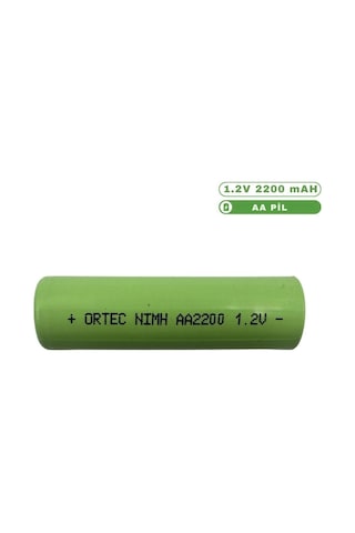 Ortec 1.2v 2200mah Ni-mh Aa Şarj Edilebilir Kalem Pil 3'lü