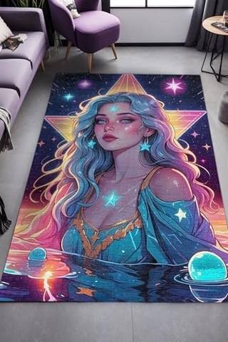 Şönil Oyuncu Odası Halısı Kaymaz Pamuk Tabanlı Yıkanabilir Antibakteriyel Gamer Gaming Halısı 120x180 Diğer