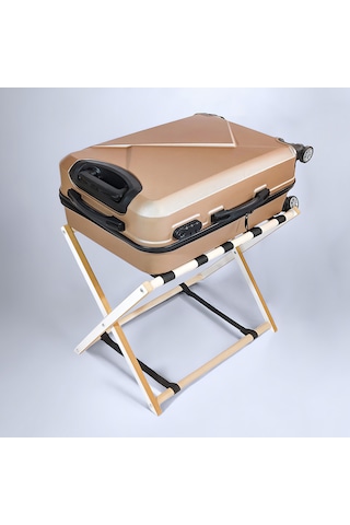 Dzgn Home Ahşap Tasarım Valizlik, Valiz Bavul Sehpası Otel Odası