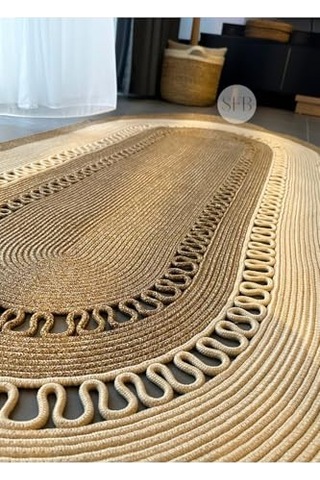 Ayrex Home Turko Jüt, Hasır, Kilim, Paspas, Yolluk, Jüt Halı, Jüt Paspas, Dekoratif Kilim, Bohem Tarzı Kilim, Kili Diğer