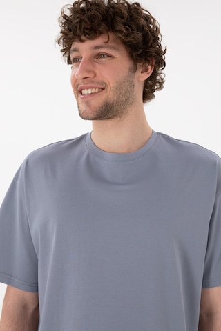 U.S. Polo Assn. Erkek Comfort Fit Bisiklet Yaka Mavi Merserize Basic Tişört 50313089-VR036