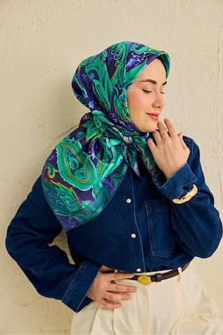 Silk Home Twill İpek Eşarp 11504-01 Lacivert