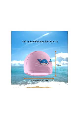 6-12 Yaş Arası Çocuklar İçin Yüzme Boneleri, Balina Desenli, Pu Y Pembe