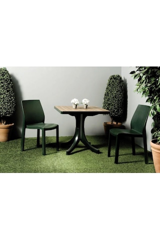 Papatya Yummy Sandalye - Plastik Bahçe Balkon Sandalyesi Turuncu